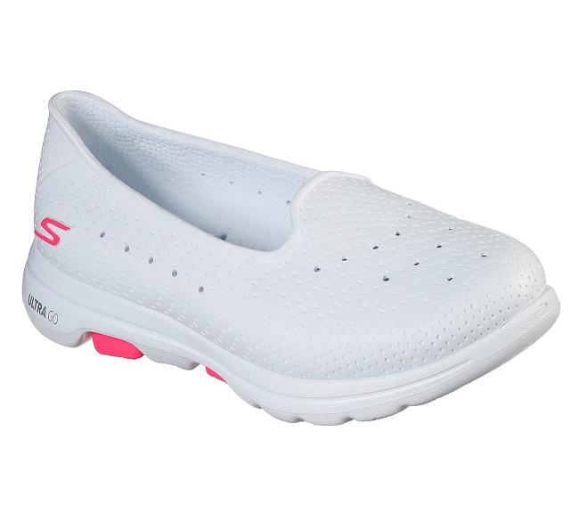 Zapatillas Para Caminar Skechers Mujer - GOwalk 5 Blanco BXPOR4215